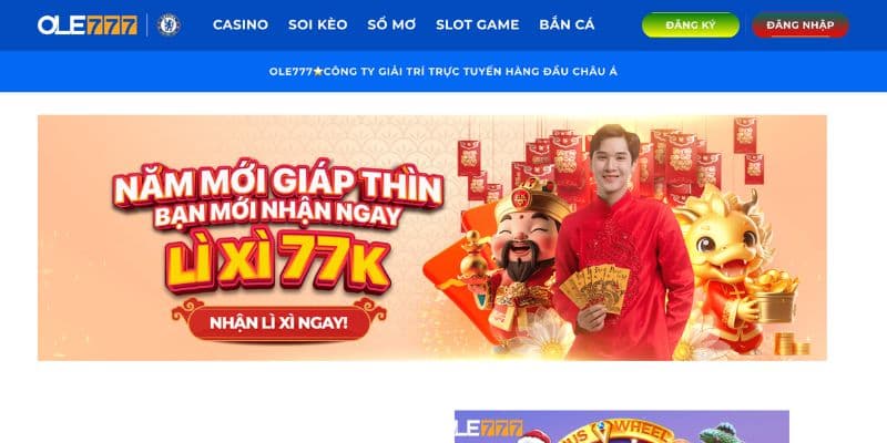 Nhận tiền thưởng sau khi đăng ký ole777